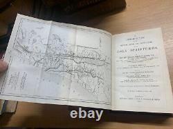 RARE 1863 HOLY SCRIPTURES BIBLICAL GEOGRAPHY & ANTIQUITIES 1.1kg BOOK (P7)