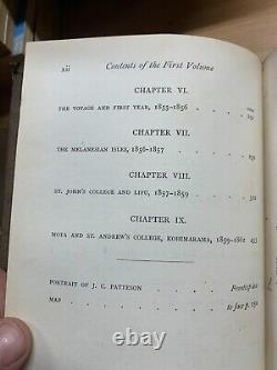 RARE 1874 LIFE OF JOHN COLERIDGE PATTESON 2 VOLS 2.5kg ANTIQUE BOOKS (P12)