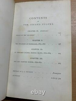 RARE 1874 LIFE OF JOHN COLERIDGE PATTESON 2 VOLS 2.5kg ANTIQUE BOOKS (P12)