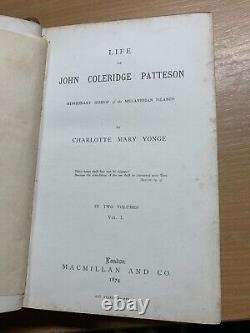 RARE 1874 LIFE OF JOHN COLERIDGE PATTESON 2 VOLS 2.6kg ANTIQUE BOOKS (EV5)