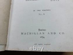 RARE 1874 LIFE OF JOHN COLERIDGE PATTESON 2 VOLS 2.6kg ANTIQUE BOOKS (EV5)