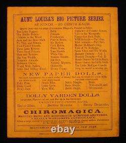 RARE 1876 Aunt Louisa' s Santa Claus and His Works Antique Book, Paper