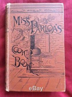 RARE 1884 Antique Cookbook Cookery Victorian Vintage Recipes Maria Parloa Pastry