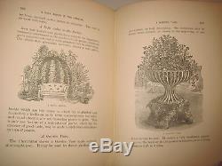 RARE 1886 ANTIQUE HOUSEKEEPING COOKBOOK COOKERY recipes + BEES GARDEN REMEDIES $