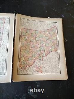 RARE 1899 HUGE Rand McNally Encyclopedia & Atlas Of The World Vol II Revised Ed