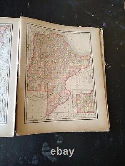 RARE 1899 HUGE Rand McNally Encyclopedia & Atlas Of The World Vol II Revised Ed