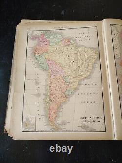 RARE 1899 HUGE Rand McNally Encyclopedia & Atlas Of The World Vol II Revised Ed