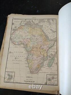 RARE 1899 HUGE Rand McNally Encyclopedia & Atlas Of The World Vol II Revised Ed