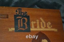 RARE 1900s ARTS and CRAFTS inlaid wood BRIDE book PASADENA Wood and METALCraft