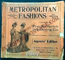RARE! 1901 Summer Metropolitan Fashion AGENTS Counter EDITION for Butterick