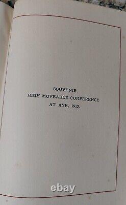 RARE 1913 High Moveable Conference Historical Antique Book