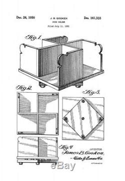 RARE 1950 Patented Arts & Crafts James B. Gooken Wood Turn-Style Book Nook