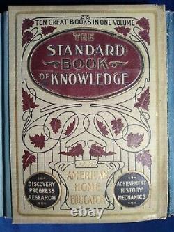 RARE 6 BOOKS Antique Salesman's Sample Mother Goose Standard Book of Knowledge