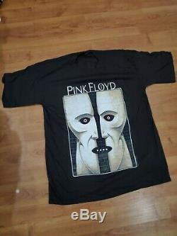 RARE 90s Vintage PINK FLOYD Concert T-Shirt Division Bell Tour Brockum XL WithBook