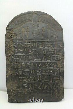 RARE ANCIENT EGYPTIAN ANTIQUE BOOK OF DEAD Stella Stela 1986-1875 BC