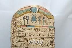 RARE ANCIENT EGYPTIAN PHARAONIC ANTIQUE BOOK OF DEAD Stella Stela 1859-1745 BC