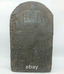 RARE ANCIENT EGYPTIAN PHARAONIC KINGDOM ANTIQUE BOOK OF DEAD Stella Stela