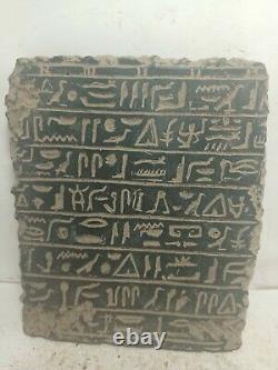 RARE ANTIQUE ANCIENT EGYPTIAN Magic Stela Book of Dead Hiroglyphic 1635-1560 Bc
