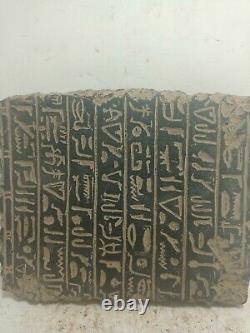 RARE ANTIQUE ANCIENT EGYPTIAN Magic Stela Book of Dead Hiroglyphic 1635-1560 Bc
