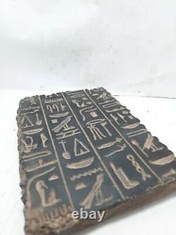 RARE ANTIQUE ANCIENT EGYPTIAN Magic Stela Book of Dead Hiroglyphic 1640-1563 Bc