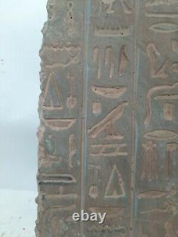 RARE ANTIQUE ANCIENT EGYPTIAN Magic Stela Book of Dead Hiroglyphic 1645-1550 Bc