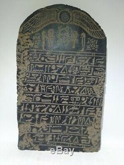 RARE ANTIQUE ANCIENT EGYPTIAN Stela Book Dead Holy Sacred Book Heaven 1830 Bc 