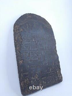 RARE ANTIQUE ANCIENT EGYPTIAN Stela Book Dead Holy Sacred Book Heaven 1870 Bc