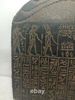 RARE ANTIQUE ANCIENT EGYPTIAN Stela Book of Dead Sacred Paradise 1825-1756 Bc