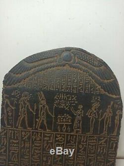 RARE ANTIQUE ANCIENT EGYPTIAN Stela Book of Dead Sacred Paradise 1830-1750 Bc