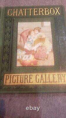 RARE ANTIQUE BOOK CHATTERBOX 1800s PICTURE GALLERY