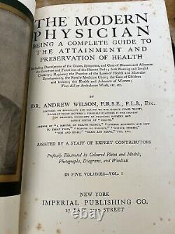 RARE ANTIQUE MEDICAL BOOK OVER 100 YEARS OLD! COLOR PLATES FREAKS SURGERY Odd
