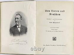 RARE ANTIQUE Von Tieren Und Menschen (Of Animals And Men) By Carl Hagenbeck 1909