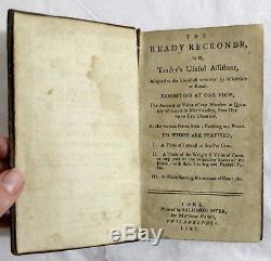 RARE Antique 1798 THE READY RECKONER Coin Money Interest EARLY AMERICAN IMPRINT