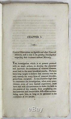 RARE Antique 1818 OBSERVATIONS OF VENEREAL DISEASES Mercury MEDICAL Carmichael