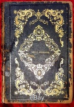 RARE Antique 1851 CHRISTIAN BOOK! BEAUTIFUL ART LITHOGRAPHS! Religious CLASSIC