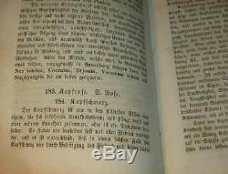 RARE Antique 1855 GERMAN HOMEOPATHIC Book Apothecary Home Medical MATERIA MEDICA