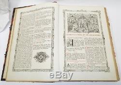 RARE Antique 1863 MISSALE ROMANUM Roman Catholic Church BIBLE BOOK Latin Pius V