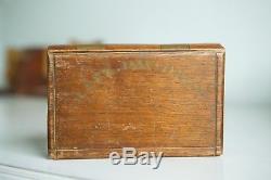 RARE Antique 1880s Folk Art AAFA Solid Wood Book Cyclone Martins Ferry Ohio 1887