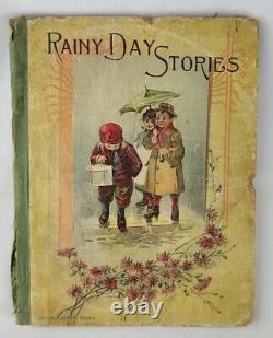RARE Antique 1890's Victorian Children's Book Rainy Day Stories Little Mariner