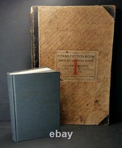 RARE Antique 1892 TEXAS COTTON BOOK Ledger? Waldeck Texas Fayette County 11x17