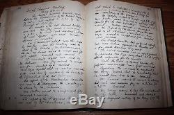 RARE Antique 1906 FINE ARTS SOCIETY OF DETROIT minutes book Founding information