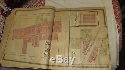 RARE Antique 1910 North Dakota Atlas Maps Advertising, Benson County Towns
