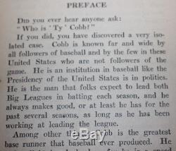 RARE Antique 1914 TY COBB BUSTING'EM baseball book Detroit Tigers