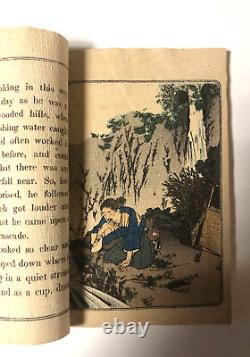 RARE Antique 1918 Japanese THE ENCHANTED WATERFALL Fairy Tale Hasegawa Book