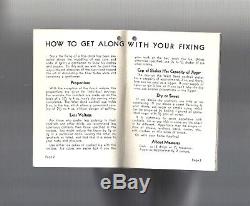 RARE Antique 1934 ART DECO Cocktail Shaker TIPPLE TIPS Recipe Guide Booklet