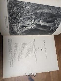 RARE Antique 19th Century DANTE'S INFERNO Gustave Dore Illustrated Book