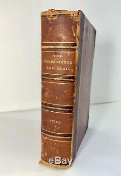 RARE Antique 1st Ed 1872 UNDERGROUND RAILROAD William Still Book ENGRAVINGS BLM