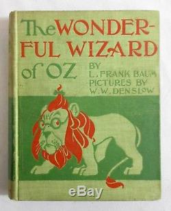 RARE Antique 1st Ed THE WONDERFUL WIZARD OF OZ L. Frank Baum FIRST EDITION