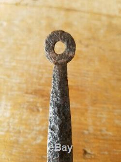 RARE Antique BUTTER SCOOP Forged Iron c. 1740 Illustrated in George Neumann Book