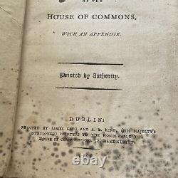 RARE Antique Book 1798 Secret IRA Irish History Resistance Report House Commons